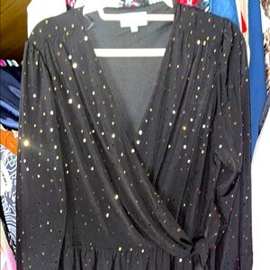 Elegant Black and Gold Robbie Bee Dress